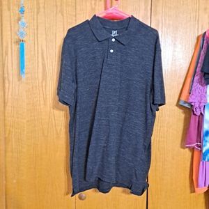 💚George short sleeve button tall top XLT